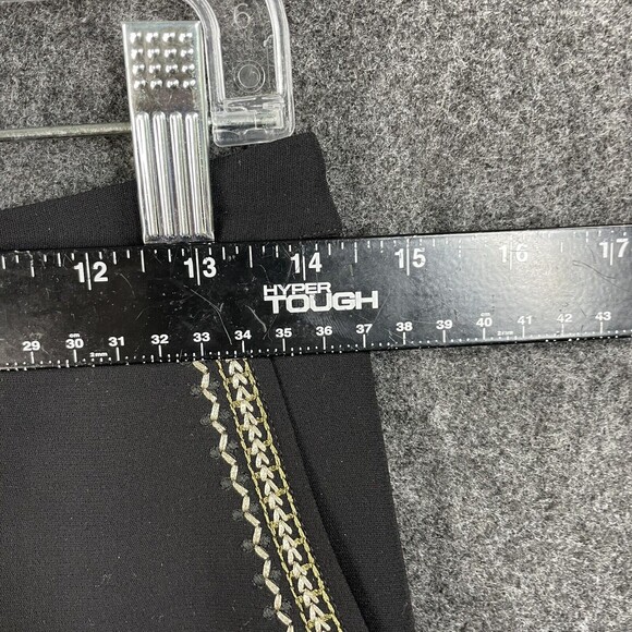 Madewell Embellished Embroidered Mini Skirt Sequin Detailing Black Gold Sz 00 EU - Picture 5 of 7